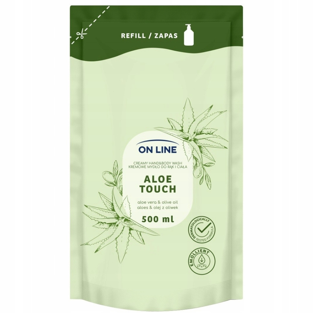 Vedelseep “On line” “Aloe Touch” , täitepakend 500 ml Vedelseep “On line” “Aloe Touch” , täitepakend 500 ml