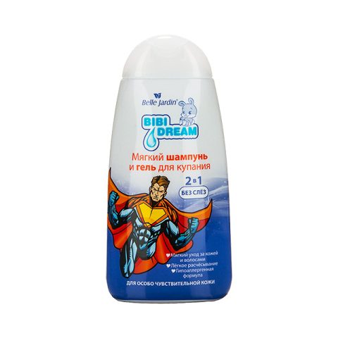 Soft shampoo and bathing gel “Bibi Dream” with Almond oil 3+ 300ml
