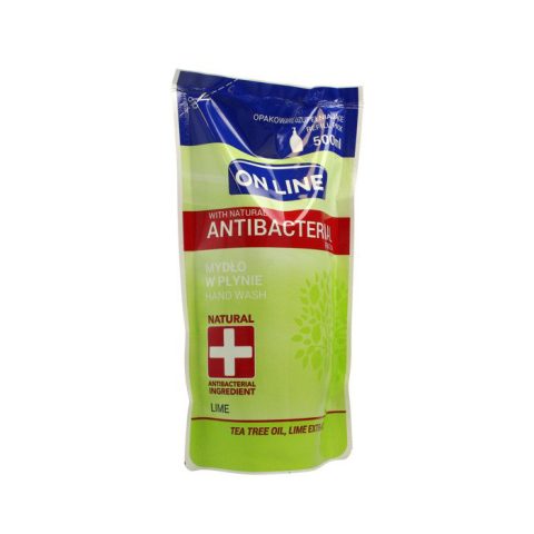 On Line Liquid Soap Antibacterial Lime refill 500ml