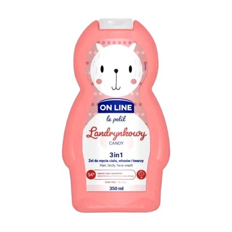 Šampoon ja dušigeel lastele 3in1 “OnLine-Candy”, kommi lõhnaga