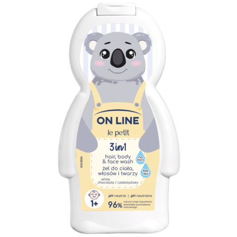 Šampoon ja dušigeel lastele 3in1 “OnLine-White Chocolate” 350ml