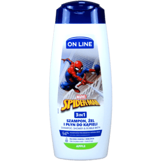 Dušigeel lastele Šampoon, dušigeel ja vannivaht 3in1 “Spiderman”