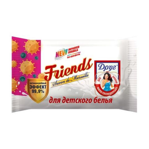Friends laundry bar soap Friends for washing baby clothes , flowpack, 125g