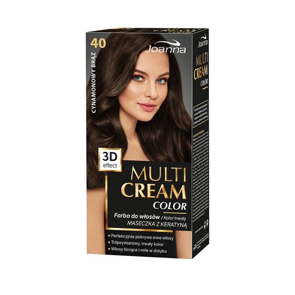 Краска для волос Multi Cream Metallic Color , 40 Cinnamon Brown