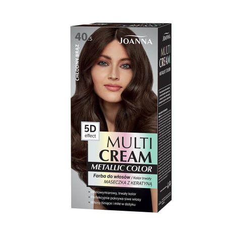 Краска для волос Multi Cream Metallic Color , 40.5 Cold Brown