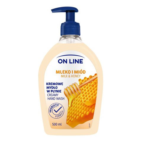 On Line Creamy Hand Wash Milk & Honey 500ml