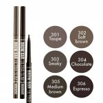 Механический карандаш для бровей “Lux Visage” “Brow Bar Ultra Slim”, nr 302 светло-коричневый