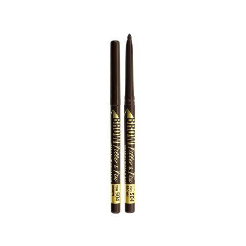 Механический карандаш для бровей Luxvisage Brow Filler & Fix 504 темно-коричневый