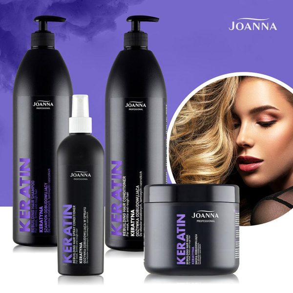 Shampoo ”Joanna Professional Keratin”, heikoille hiuksille 1000ml