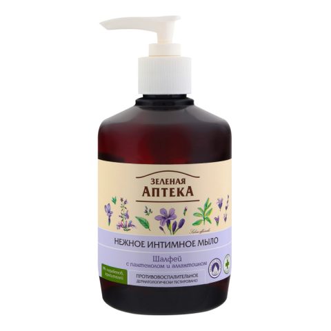 Soothing gel “Green Pharmacy” for daily intimate hygiene with sage 370ml
