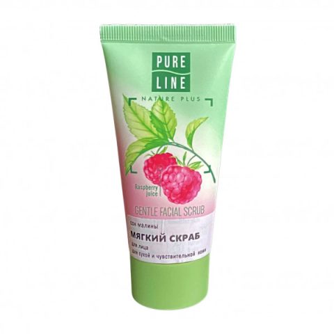 Kasvojen kuorinta ”Pure Line ” vadelma- ja pohlauutteella 50 ml (UA)