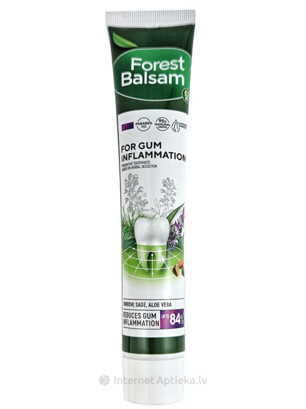 Toothpaste ” Lesnoi balzam” with extracts of sage and aloe vera 75 ml (UA)