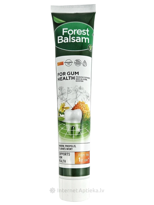 Hambapasta “Forest Balsam”, taruvaigu ja naistepuna ekstraktidega 75 ml (UA)