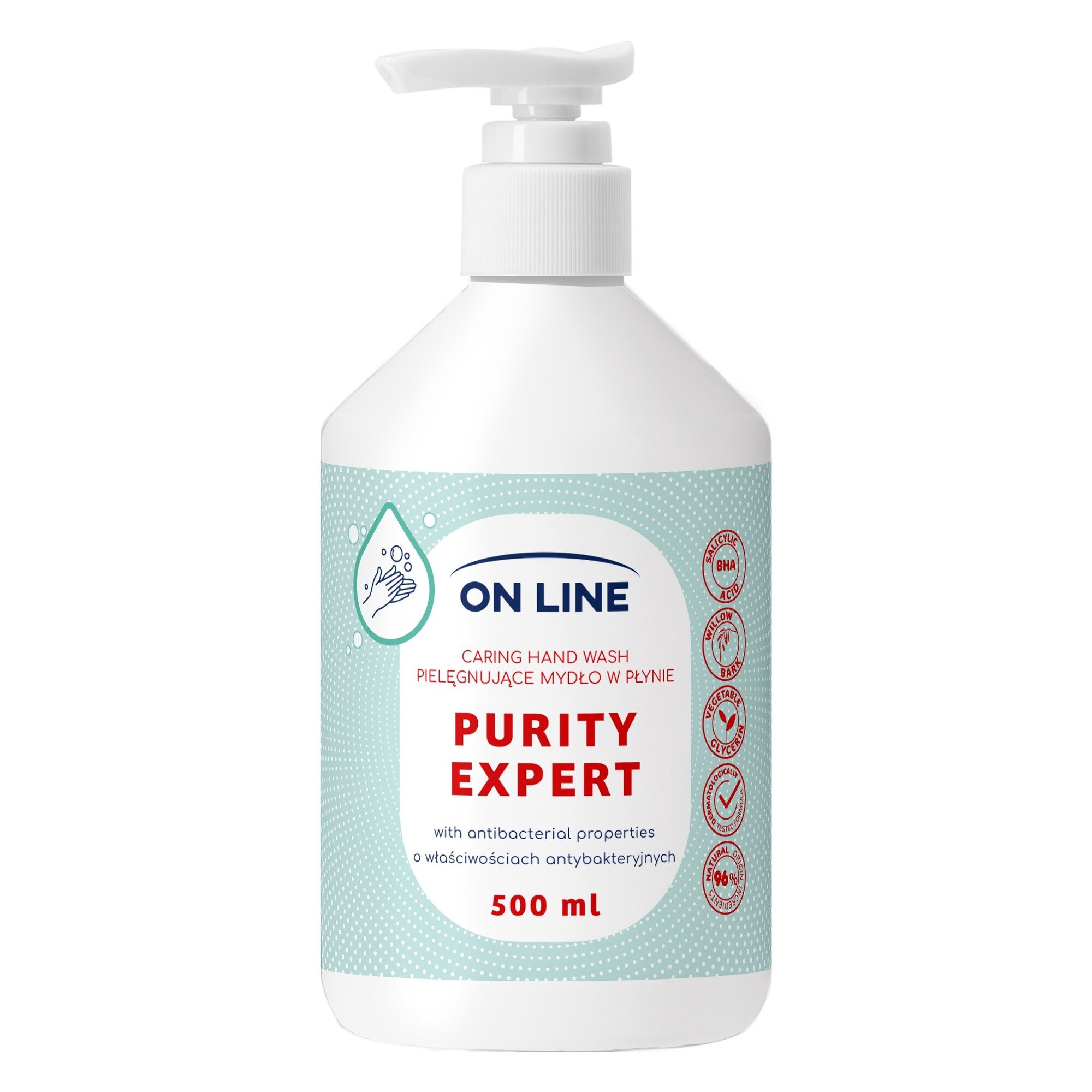 Hüpoallergeenne vedelseep “On line Original” glütseriiniga 500ml Hüpoallergeenne vedelseep “On line Original” glütseriiniga 500ml
