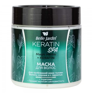 Mask juustele “Keratin Spa Magic Herbs”, kõõmavastane 450ml