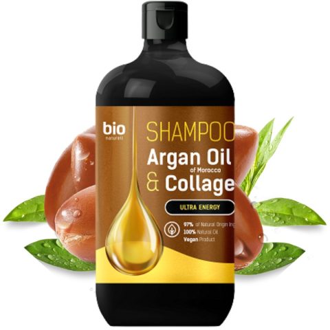 Šampoon juustele “BIO NATURELL” , Argan oil&Collagen 946ml