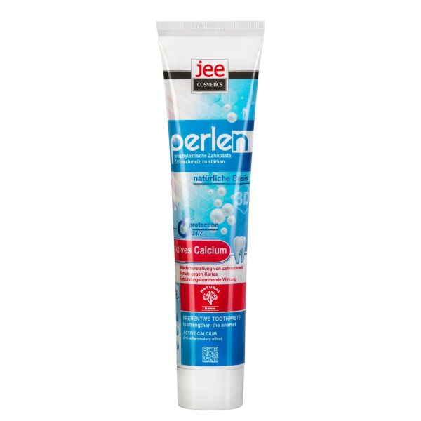 Hammastahna Jee Cosmetics ”Perlen Actives Calcium”, kalsiumia 125 ml