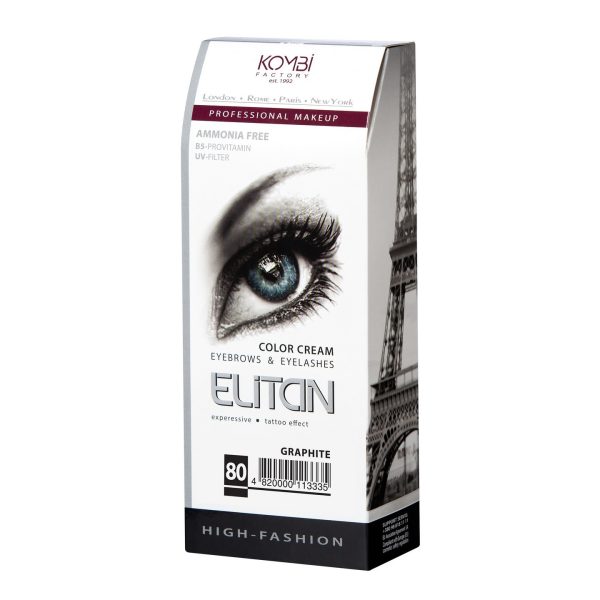 Ripsien ja kulmien sävy ”ELITAN” professional nr80 graphite 2*50ml