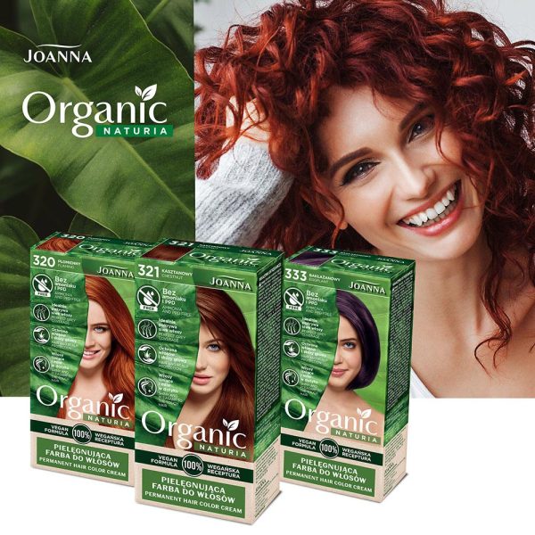 Крем-краска для волос Joanna Naturia Organic, 333 Баклажановый