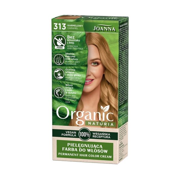 Крем-краска для волос Joanna Naturia Organic, 313 Карамельный
