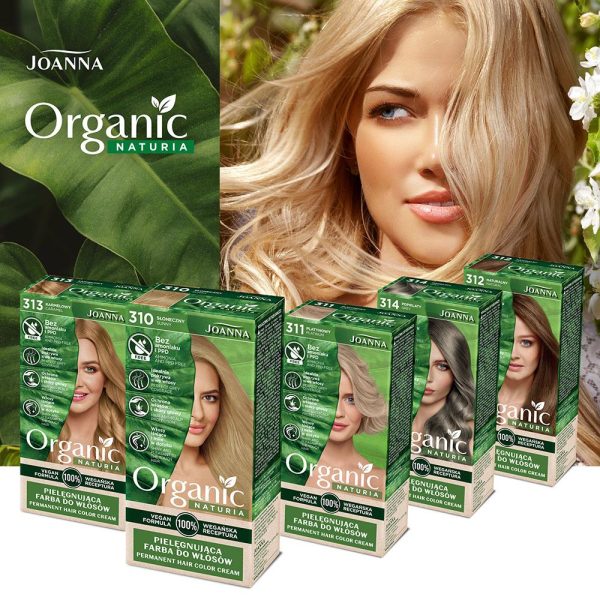 Крем-краска для волос Joanna Naturia Organic, 313 Карамельный