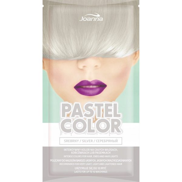 Hiusten värjäys shampoo ”Joanna Pastel Color”, hopea 35g