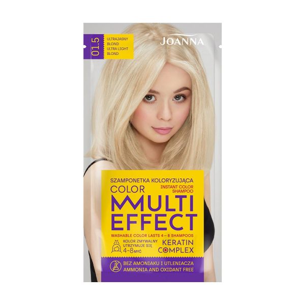 Tooniv šampoon Joanna Multi Effect 35 g, 01.5 Ultra bright blond