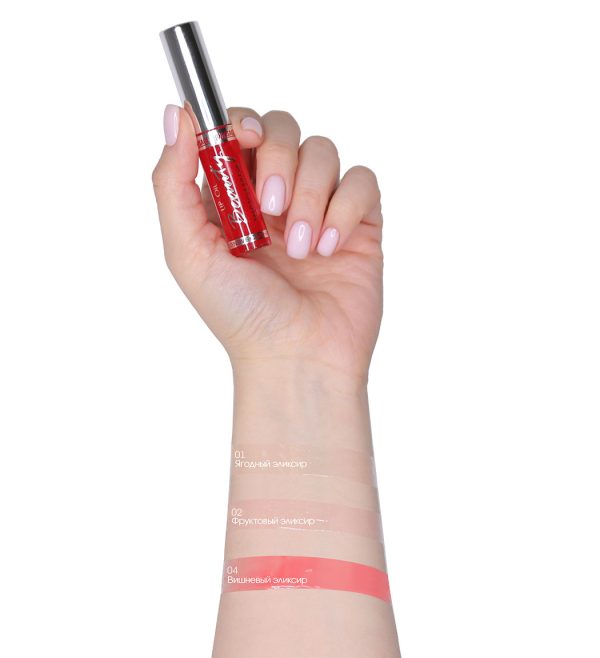 Öljy huulille ”Lux Visage” ”Beauty elixir”, ei 02 hedelmän makua