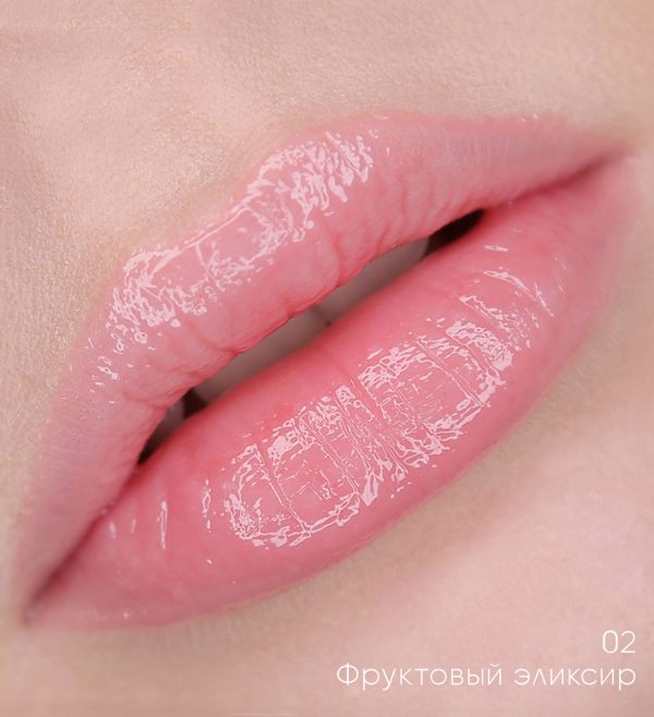 Öljy huulille ”Lux Visage” ”Beauty elixir”, ei 02 hedelmän makua