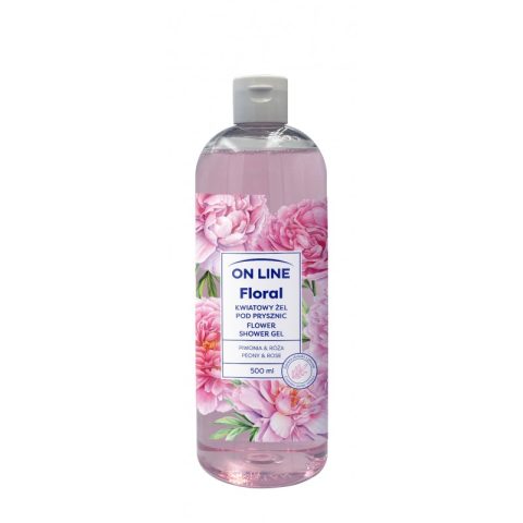 On Line Floral Shower Gel Peony & Rose 500ml