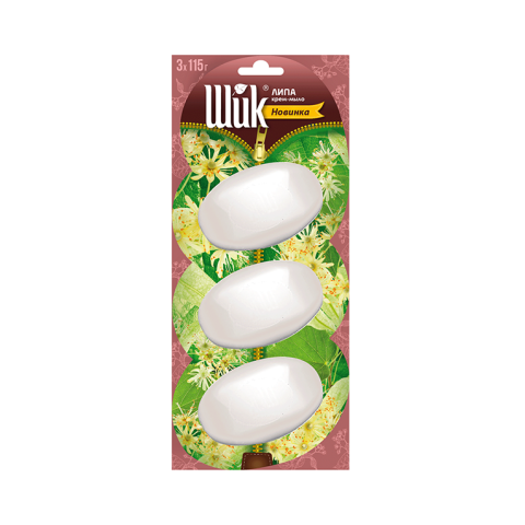 Shik bar soap with linden extract, blister multi-pack, 3 bars*110g