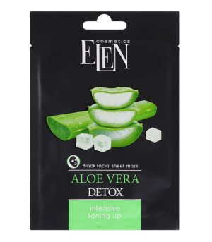 Kangasmask näole "ELEN cosmetics", "Aaloe Vera Detox", niisutav 25 ml