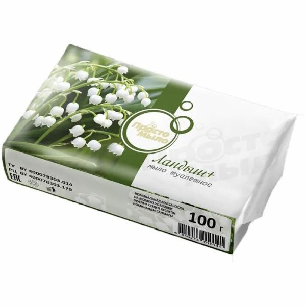 Solid toilet soap “Lily of the valley 100g