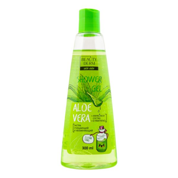 Dušigeel kehale “Beautyderm” Aloe Vera” 300ml