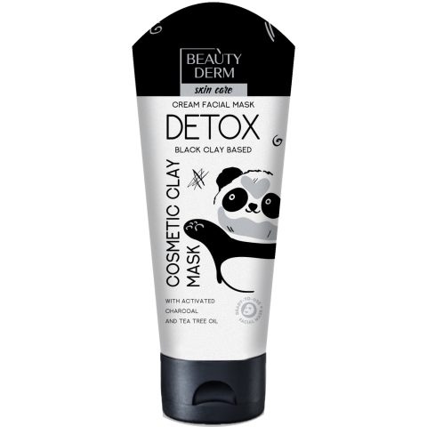 Cosmetic face mask based on black clay “Beatyderm Detox”, 75 ml