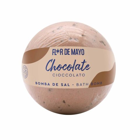 Fizzy Chocolate Salt Bath Bomb, “Flor De Mayo”  200g