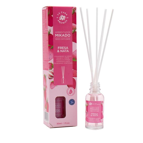 Kodulõhnastaja pulkadega La Casa de los Aromas Mikado Fresa & Nata 30ml