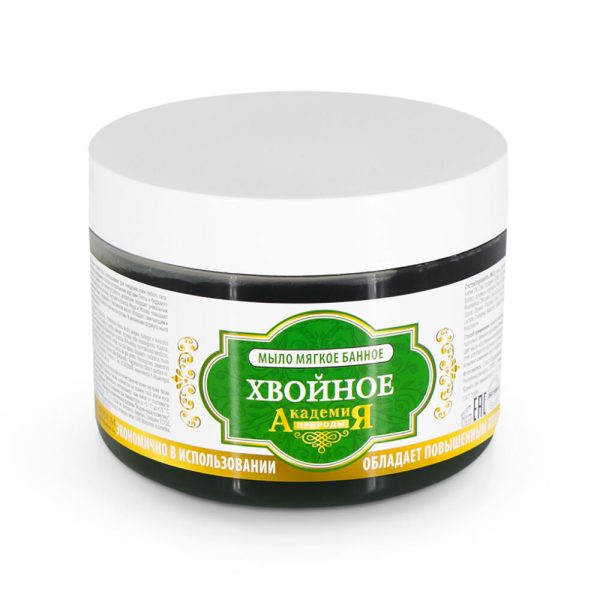 Мягкое мыло для бани  “Aкадемия природы”, хвойное, 500 мл