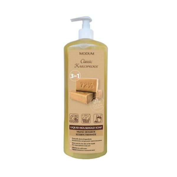 Vedel majapidamisseep “Organic”, Classic 925ml
