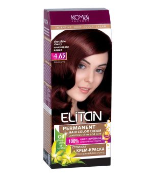 Крем-краска для волос «Elitan», 4.65 — Шоколадная вишня