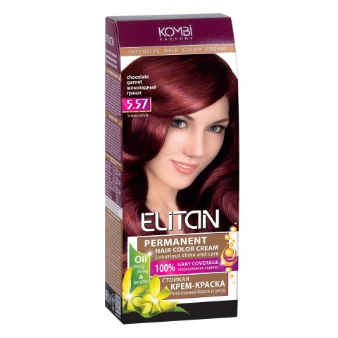 Крем-краска для волос «Elitan» , 5.57 — Шоколадный гранат
