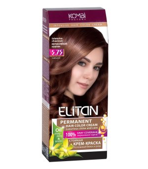 Крем-краска для волос «Elitan» , 5.75 — Интенсивный каштан