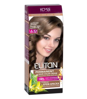 Крем-краска для волос «Elitan» 6.12 — Перламутрово-каштановый