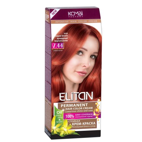 Hair colour Elitan Classic, 7.44 Irish Copper Brown