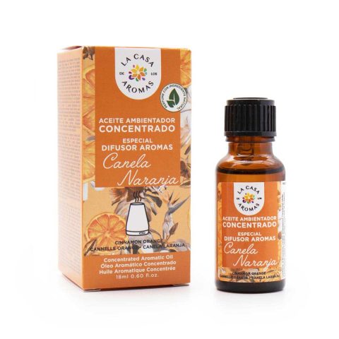 Water-soluble Perfumed Oil “La Casa de los Aromas” Cinnamon Orange 18ml