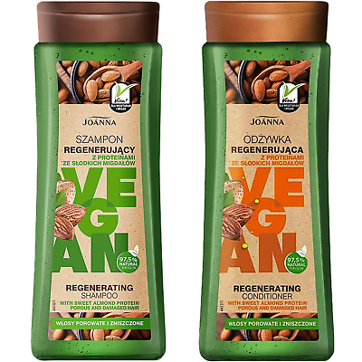 Shampoo and Conditioner Joanna “Vegan” with Sweet almond protein 600 ml