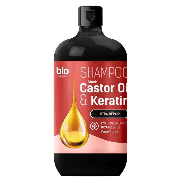 Shampoo for hair “Bio Naturell” “Black Castor Oil, Ceratin” 946ml
