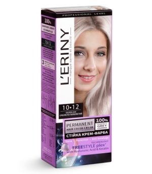 Permanent hair color cream L’ERINY, 10.12 Silver ash