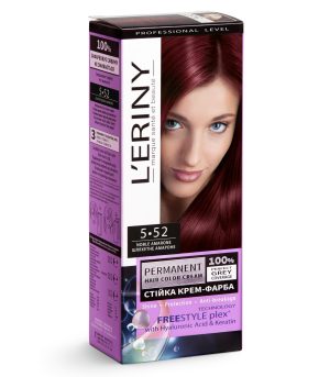 Permanent hair color cream L’ERINY, 5.52 Noble amarone