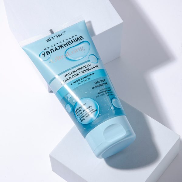 Moisturising Washing Foam for Face with Aqua Granules “Ultra Long” 150 ml